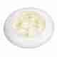 LED Round Courtesy Lamps - 24 Volt - Warm White - White Plastic Rim