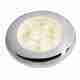 LED Round Courtesy Lamps - 12 Volt - Warm White - Polished Stainless Steel Rim
