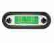 LED Wide Rim Rectangular Step Lamp - Green Light - Clear Lens - Lamp Only