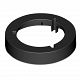 Round Courtesy Lamp Surface Mount Housing - Black Plastic - Pack of 2