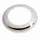 Round Courtesy Lamp Rim - Satin Chrome Plated 316 Stainless Steel