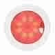 EuroLED® Touch 150 Down Lights - Warm White/Red Light - White Plastic Rim