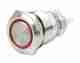 Push Switch Off-On Latching - 12V Red LED Ring