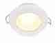 EuroLED® 75 Down Lights - 24 Volt Spring Clip Mount - Warm White - White Plastic Rim