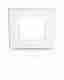 EuroLED<sup>®</sup> 75 Square- White Lamp, 12V DC, White Plastic Rim