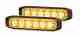 Multi-flash Slim 6 LED Amber Warning Lamp (Pair)