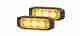 Multi-flash Slim 3 LED Amber Warning Lamp (Pair)