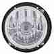W133 139mm H4 Headlamp High/Low with frame