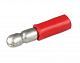 Male Bullet Crimp Connectors - Red, Blister pack 12