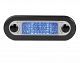 LED Wide Rim Rectangular Courtesy Step Lamp - Blue Light - Clear Lens