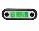 LED Narrow Rim Rectangular Courtesy Lamp - Green Light - Clear Lens - 12V/24V
