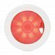 EuroLED® Touch 150 Down Lights - Warm White/Red Light - White Plastic Rim
