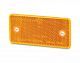 Retro Reflector - 94 x 44mm - Amber - Two bolt holes