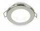 EuroLED® 75 Down Lights - 12 Volt Spring Clip Mount - White Light - Polished Stainless Steel Rim
