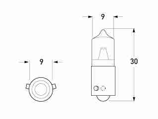 P/N YL126 - All dimensions in mm.