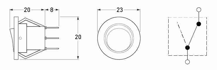 All dimensions in mm.