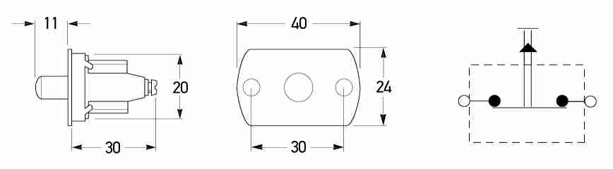 All dimensions in mm.