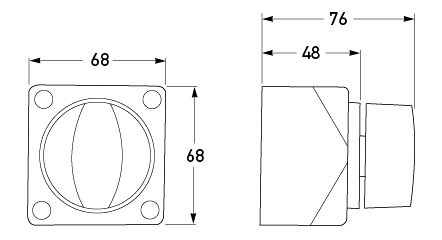 All dimensions in mm.