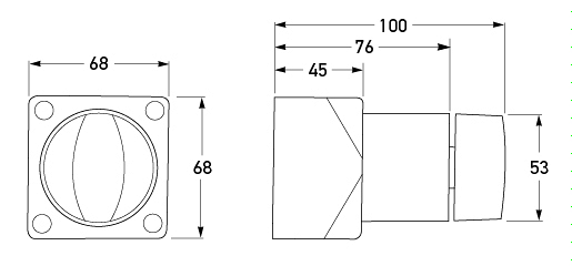 All dimensions in mm.