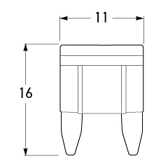 Dimensions shown in mm