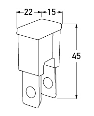 All dimensions in mm.