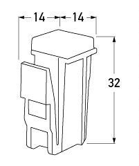 All dimensions in mm.