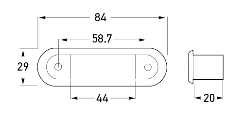 All dimensions in mm.