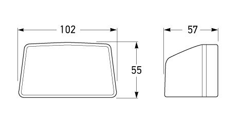 All dimensions in mm.