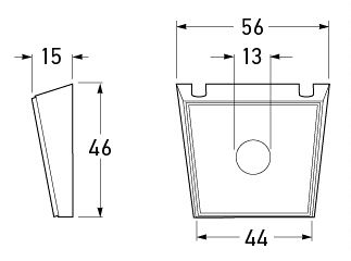 All dimensions in mm.