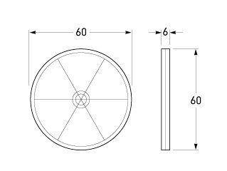 All dimensions in mm.