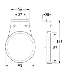 All dimensions in mm.