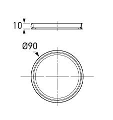 P/N 9GD 980 696-001 - All dimensions in mm.