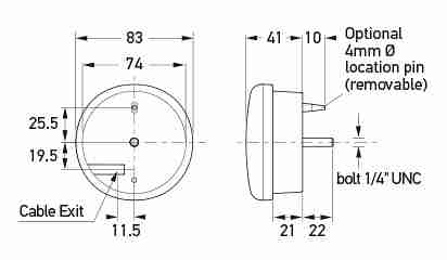 All dimensions in mm.