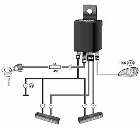 Recommended installation diagram for wiring.