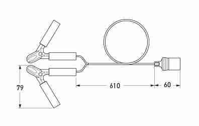 Adaptor. All dimensions in mm.