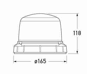 2RL 014 979-041 Fixed Mounting (Rotating) - All dimensions in mm