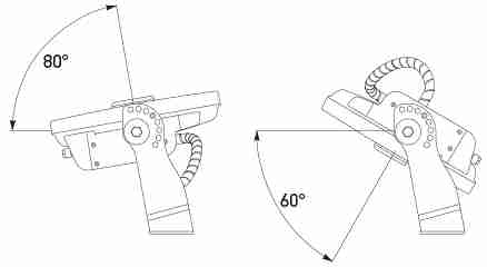 Lamp can be rotated 140°