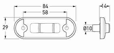 2BM 980 868-301 (2086) Supplementary Side Direction Indicator