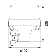 2XD 066 146-011 Flexible Pipe Socket Mounting (Dimensions in mm)