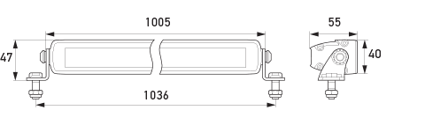 1FJ 358 176-321 LED Slim Light Bar 40”