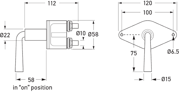 All dimensions in mm