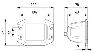 All dimensions in mm