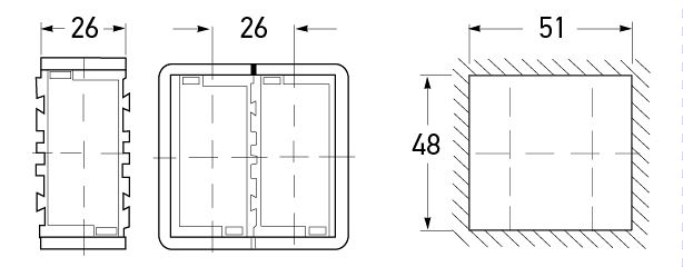 P/N 8HG 716 735-001 - All dimensions in mm.