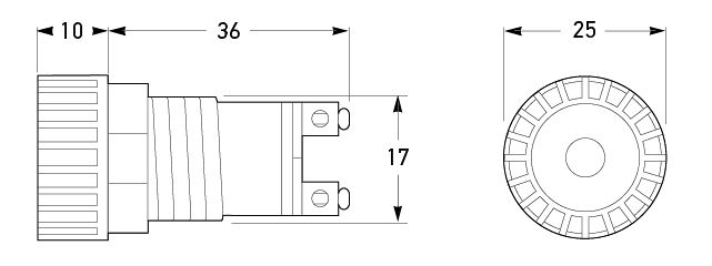 All dimensions in mm.