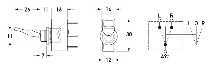 All dimensions in mm.