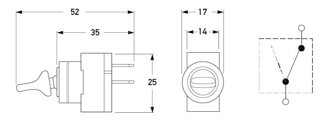 All dimensions in mm.