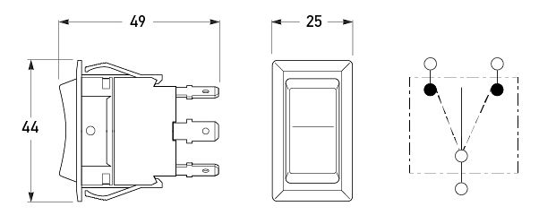 All dimensions in mm.