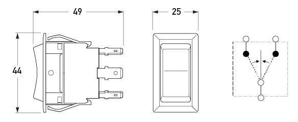 All dimensions in mm.