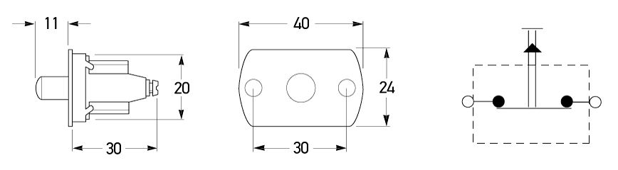 All dimensions in mm.