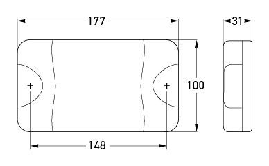 All dimensions in mm.
